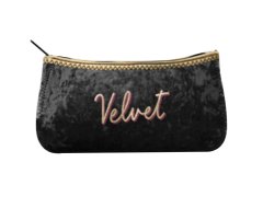 Round corner jewelry velvet pouch