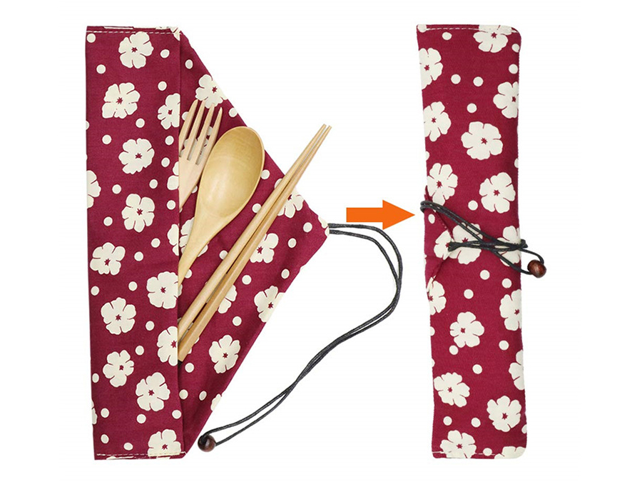 Chopsticks cotton string pouch