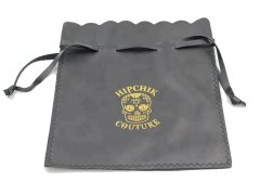 Leather ribbon bag