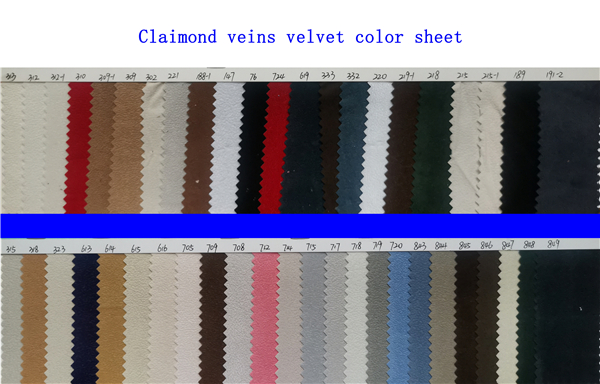 Claimond veins velvet color sheet