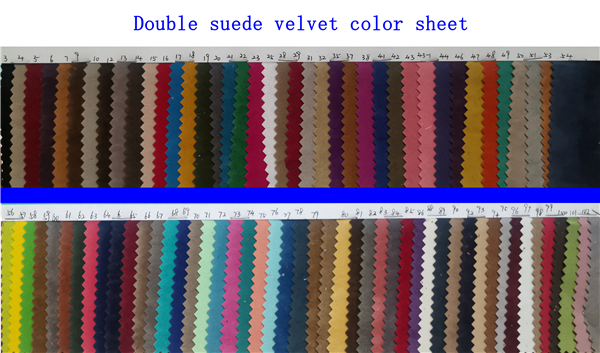 Double suede velvet color sheet