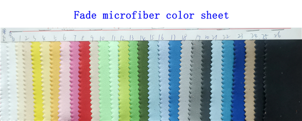 Fade microfiber color sheet