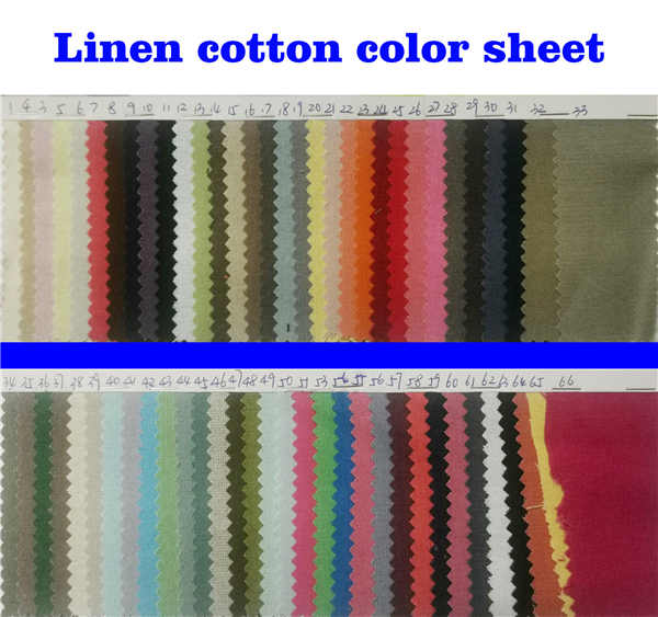 Linen cotton color sheet