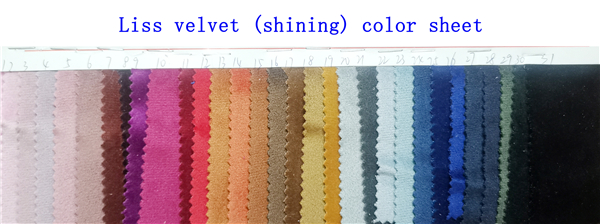 Liss velvet (shining) color sheet