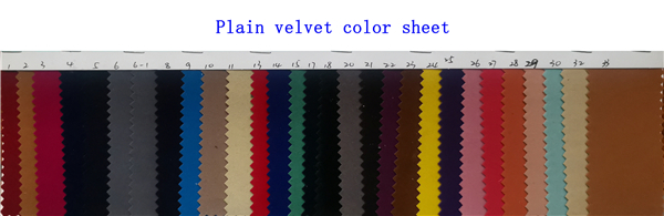 Plain velvet color sheet